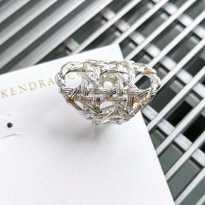 Kendra Scott Natalie Statement Ring Silver M/L